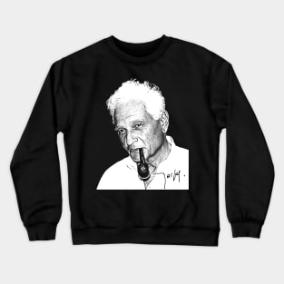 Jacques Derrida / Philosopher Fan Art Design Crewneck Sweatshirt